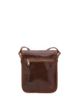 Borsa a tracolla uomo in vera pelle Made in Italy 5552-Marrone I Fratelli
