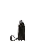 Borsa a tracolla uomo in vera pelle Made in Italy 5552-Nero I Fratelli