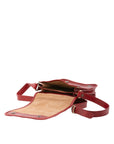 Borsa a tracolla uomo in vera pelle Made in Italy 5552-Rosso I Fratelli