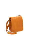 Borsa a tracolla uomo in vera pelle Made in Italy 5552-Senape I Fratelli