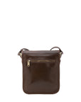 Borsa a tracolla uomo in vera pelle Made in Italy 5552-Tmoro I Fratelli