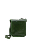 Borsa a tracolla uomo in vera pelle Made in Italy 5552-Verde I Fratelli