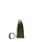 Borsa a tracolla uomo in vera pelle Made in Italy 5552-Verde I Fratelli