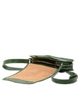 Borsa a tracolla uomo in vera pelle Made in Italy 5552-Verde I Fratelli