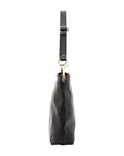 Borsa a spalla da donna 100% pelle 5553-Nero I Fratelli