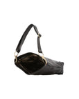 Borsa a spalla da donna 100% pelle 5553-Nero I Fratelli