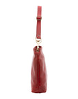 Borsa a spalla da donna 100% pelle 5553-Rosso I Fratelli