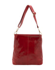 Borsa a spalla da donna 100% pelle 5553-Rosso I Fratelli