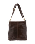 Borsa a spalla da donna 100% pelle 5553-Tmoro I Fratelli