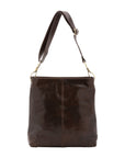 Borsa a spalla da donna 100% pelle 5553-Tmoro I Fratelli
