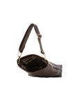 Borsa a spalla da donna 100% pelle 5553-Tmoro I Fratelli