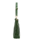 Borsa a spalla da donna 100% pelle 5553-Verde I Fratelli
