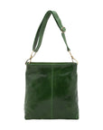Borsa a spalla da donna 100% pelle 5553-Verde I Fratelli
