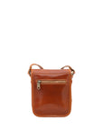 Borsa a tracolla da uomo in vera pelle Made in Italy 5554-Cognac I Fratelli