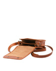 Borsa a tracolla da uomo in vera pelle Made in Italy 5554-Cognac I Fratelli