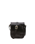 Borsa a tracolla da uomo in vera pelle Made in Italy 5554-Nero I Fratelli