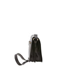 Borsa a tracolla da uomo in vera pelle Made in Italy 5554-Nero I Fratelli