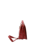 Borsa a tracolla da uomo in vera pelle Made in Italy 5554-Rosso I Fratelli