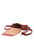 Borsa a tracolla da uomo in vera pelle Made in Italy 5554-Rosso I Fratelli