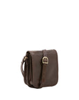 Borsa a tracolla da uomo in vera pelle Made in Italy 5554-Tmoro I Fratelli