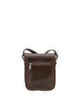 Borsa a tracolla da uomo in vera pelle Made in Italy 5554-Tmoro I Fratelli