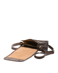 Borsa a tracolla da uomo in vera pelle Made in Italy 5554-Tmoro I Fratelli