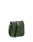 Borsa a tracolla da uomo in vera pelle Made in Italy 5554-Verde I Fratelli