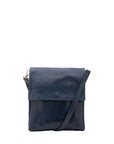 Borsa a tracolla uomo in vera pelle Made in Italy 5555-Blu I Fratelli