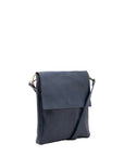 Borsa a tracolla uomo in vera pelle Made in Italy 5555-Blu I Fratelli