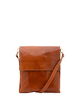 Borsa a tracolla uomo in vera pelle Made in Italy 5555-Cognac I Fratelli