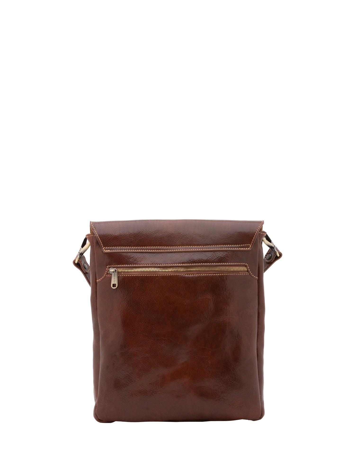 Borsa a tracolla uomo in vera pelle Made in Italy 5555-Marrone I Fratelli
