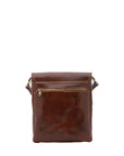 Borsa a tracolla uomo in vera pelle Made in Italy 5555-Marrone I Fratelli