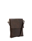 Borsa a tracolla uomo in vera pelle Made in Italy 5555-Tmoro I Fratelli