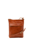 Borsa a tracolla uomo in vera pelle Made in Italy 5556-Cognac I Fratelli