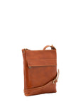 Borsa a tracolla uomo in vera pelle Made in Italy 5556-Cognac I Fratelli