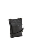 Borsa a tracolla uomo in vera pelle Made in Italy 5556-Nero I Fratelli