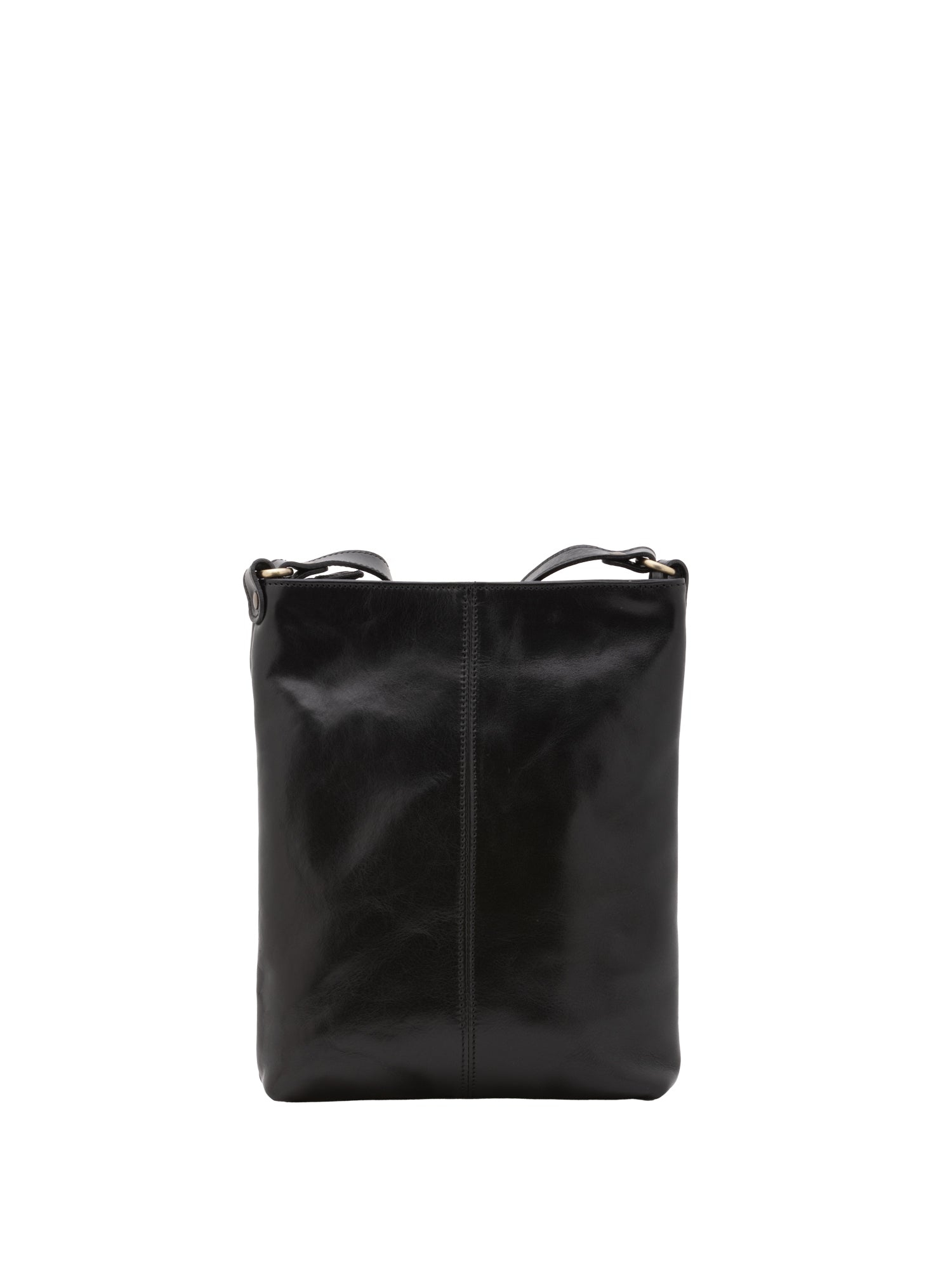 Borsa a tracolla uomo in vera pelle Made in Italy 5556-Nero I Fratelli