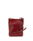Borsa a tracolla uomo in vera pelle Made in Italy 5556-Rosso I Fratelli