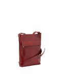 Borsa a tracolla uomo in vera pelle Made in Italy 5556-Rosso I Fratelli