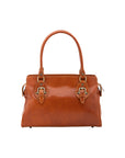 Borsa a mano da donna 100% pelle 5557-Cognac I Fratelli