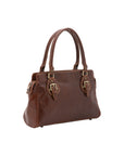 Borsa a mano da donna 100% pelle 5557-Marrone I Fratelli