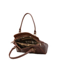 Borsa a mano da donna 100% pelle 5557-Marrone I Fratelli