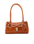 Borsa a mano da donna 100% pelle 5559-Cognac I Fratelli