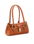 Borsa a mano da donna 100% pelle 5559-Cognac I Fratelli