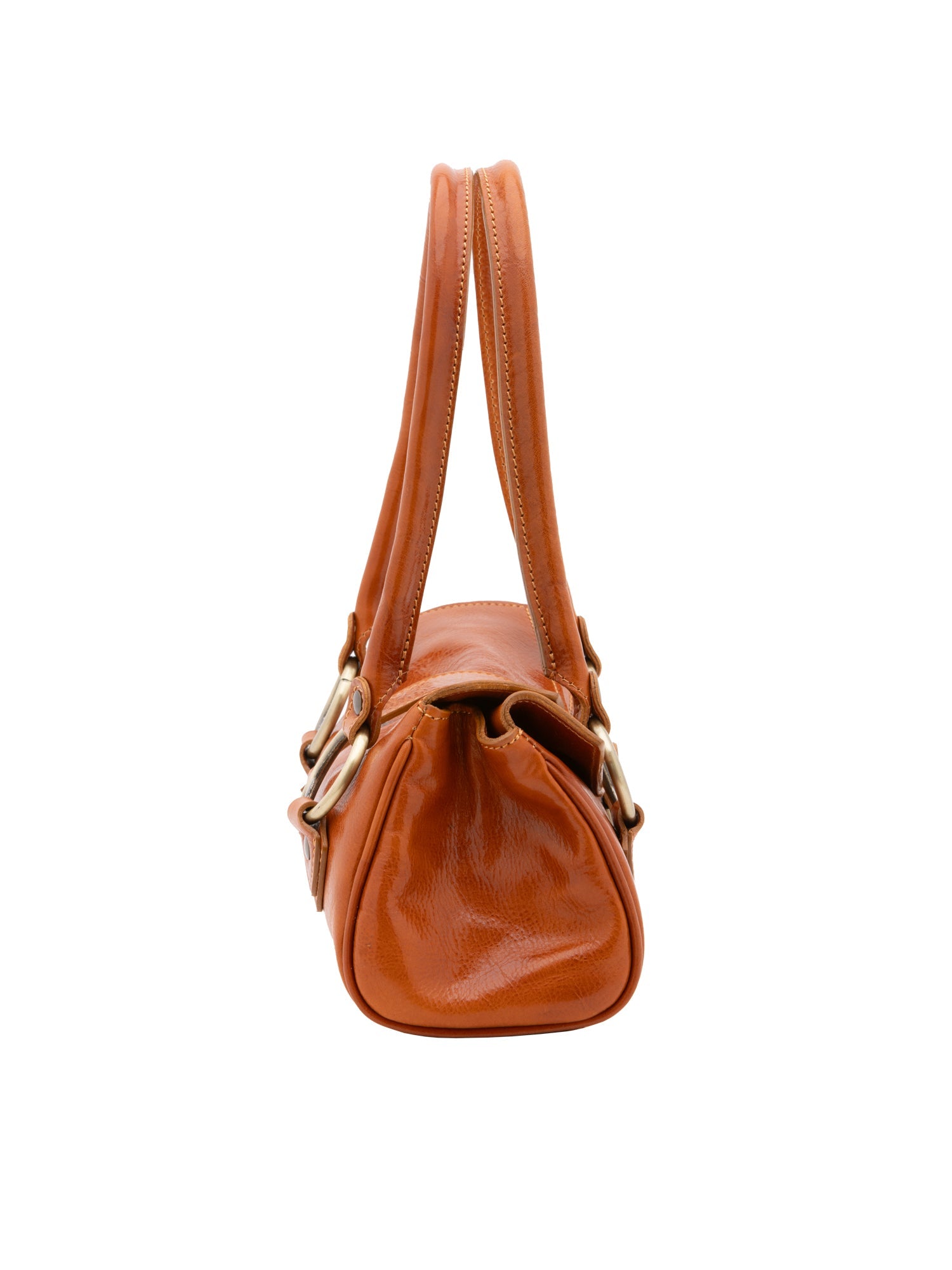 Borsa a mano da donna 100% pelle 5559-Cognac I Fratelli