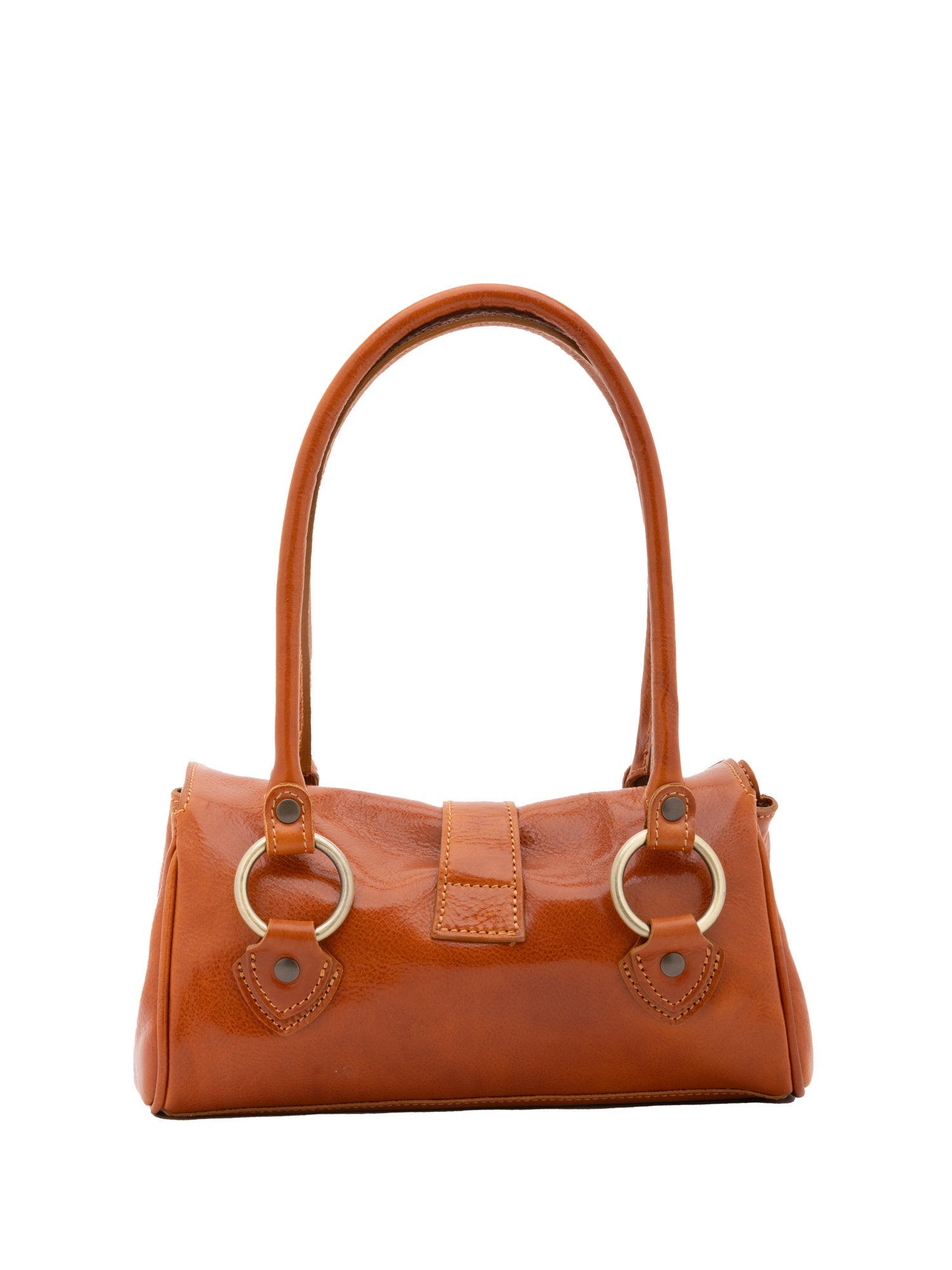 Borsa a mano da donna 100% pelle 5559-Cognac I Fratelli