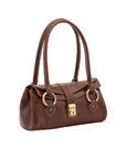 Borsa a mano da donna 100% pelle 5559-Marrone I Fratelli
