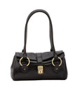 Borsa a mano da donna 100% pelle 5559-Nero I Fratelli