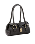 Borsa a mano da donna 100% pelle 5559-Nero I Fratelli