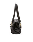 Borsa a mano da donna 100% pelle 5559-Nero I Fratelli